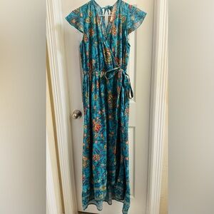 Floral Wrap Maxi Dress